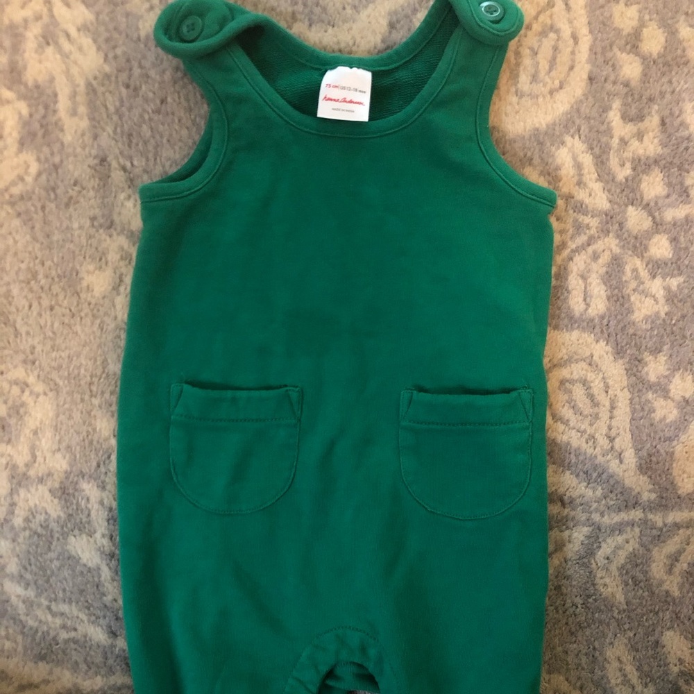 Hanna Andersson full length cotton overalls